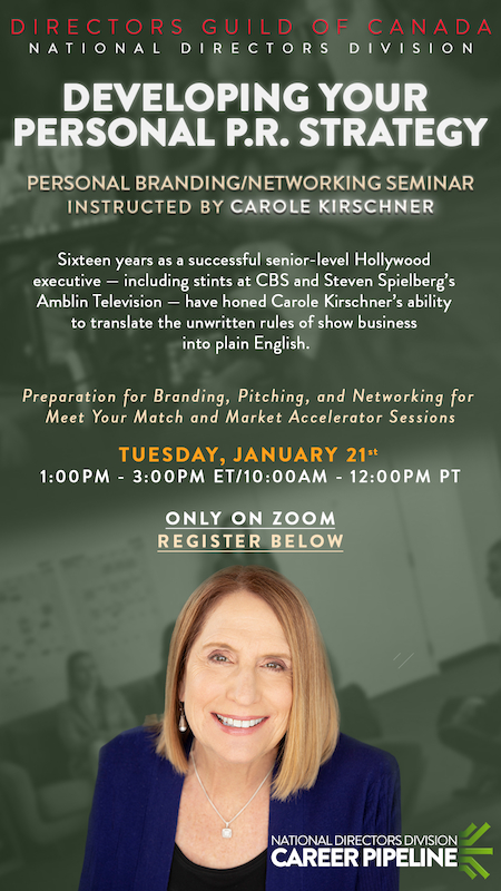 Developing Your Personal P.R. Strategy with Carole Kirschner